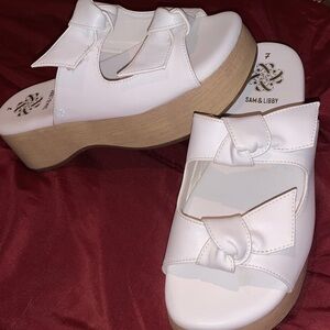 White summer Knotted Sandals 7 Sam and Libby